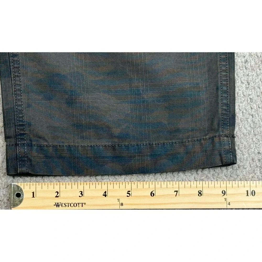 Hugo Boss Button Fly Slash Pockets Men's Camo Khaki Pants Size 36x33